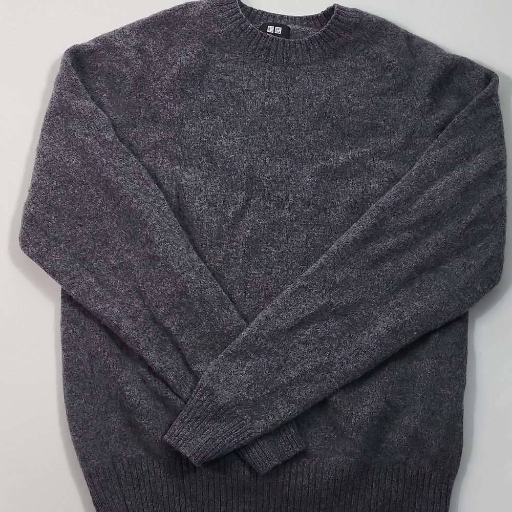Uniqlo Wool Crewneck Sweater Gray Size Small